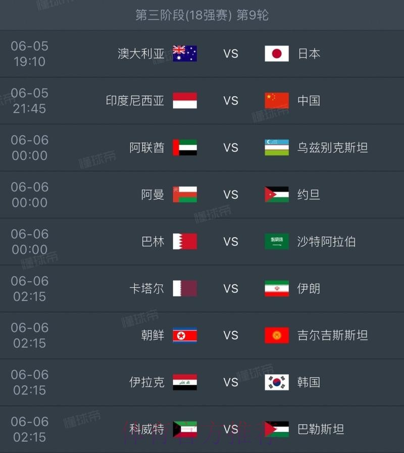 2026世界杯比赛时间